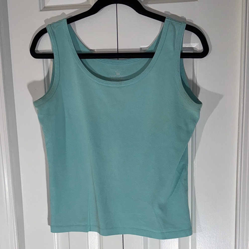 Jones New York Aqua Blue Tank Top size M